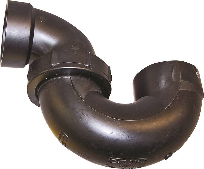 IPEX USA LLC-CANPLAS Canplas 103211NBC P-Trap with Union, 1-1/2 in, Hub, ABS, Black LAWN & GARDEN IPEX USA LLC-CANPLAS