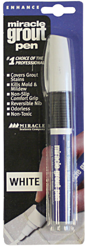 MIRACLE SEALANTS Miracle Sealants GRTPENWHT6 Series Grout Pen, Specifications: 175 linear ft Coverage, Non-Toxic, White CLEANING & JANITORIAL SUPPLIES MIRACLE SEALANTS