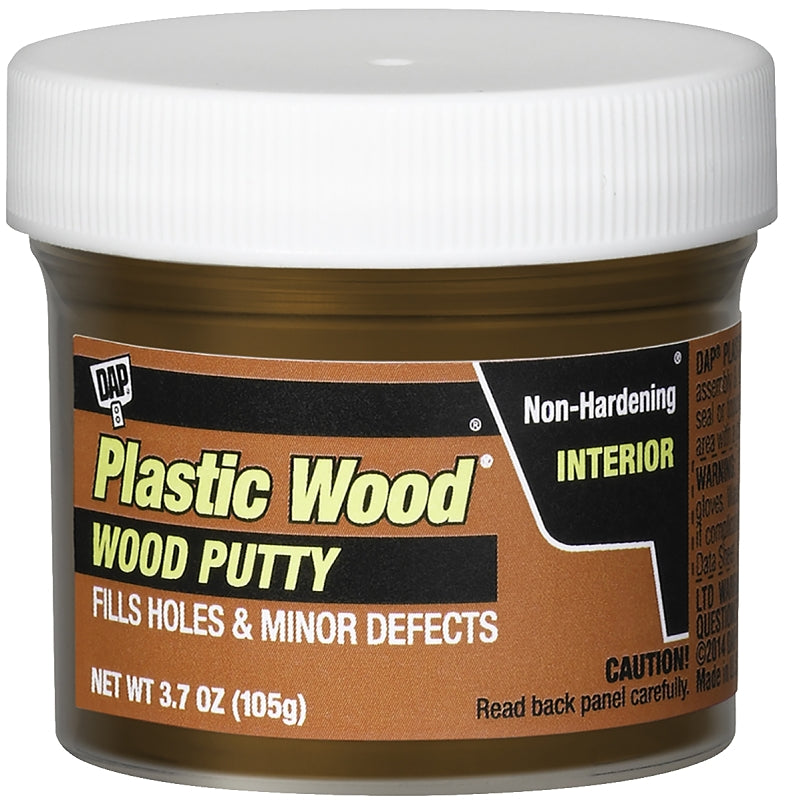 DAP DAP 7079821268 Wood Putty, Solid, Mild, Pleasant, Red Mahogany, 3.7 oz, Tub PAINT DAP