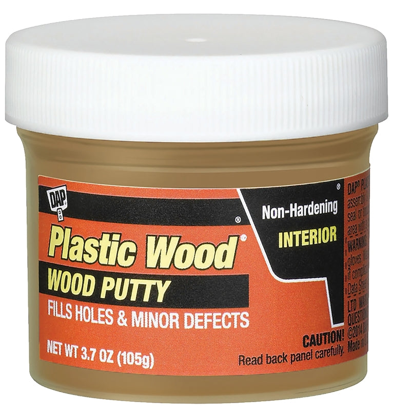 DAP DAP 7079821272 Wood Putty, Solid, Mild, Pleasant, Natural Pine, 3.7 oz, Tub