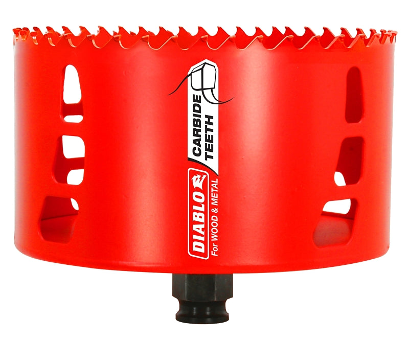 DIABLO Diablo DHS4750CT Hole Saw, 4-3/4 in Dia, 69 mm D Cutting, Carbide Cutting Edge TOOLS DIABLO