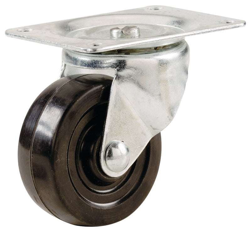 SHEPHERD Shepherd Hardware 9479 Swivel Caster, 3-1/8 x 4-1/8 in Plate, 3.8 in L x 3.1 in W x 4.8 in H Dimensions, 3 in Dia Wheel HARDWARE & FARM SUPPLIES SHEPHERD