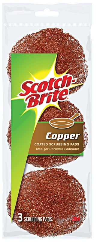 SCOTCH-BRITE Scotch-Brite 213C Scrubber Pad, Brown CLEANING & JANITORIAL SUPPLIES SCOTCH-BRITE