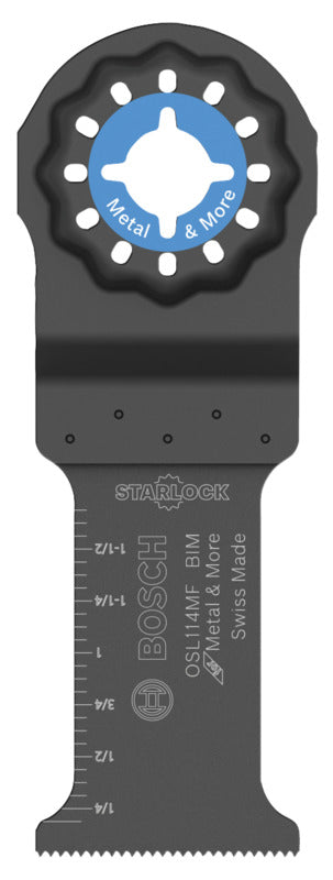 BOSCH Bosch Starlock OSL114MF Oscillating Blade, 1-1/4 in, Bi-Metal, 1/PK TOOLS BOSCH