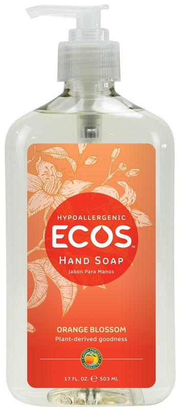 ECOS Ecos 9484/6 Hand Soap Clear, Liquid, Clear, Floral, 17 oz, Bottle