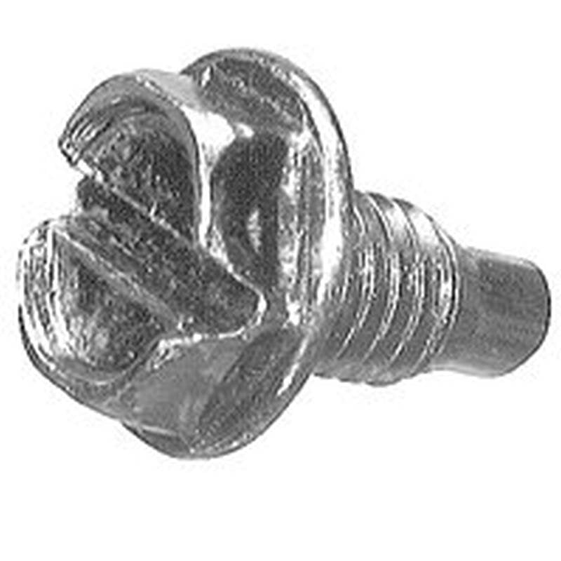 HALEX Halex 63299 Ground Screw, #10-32 Thread, Hex Drive, Steel, 10 BX ELECTRICAL HALEX