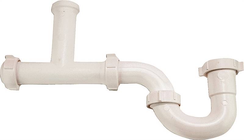 RECTORSEAL Rectorseal 97402 Trap with Tee, 1-1/2 in, Threaded, PVC PLUMBING, HEATING & VENTILATION RECTORSEAL