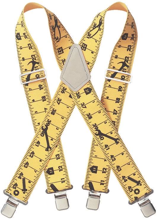 HULTAFORS CLC Tool Works Series H110RU Work Suspender, Elastic, Yellow