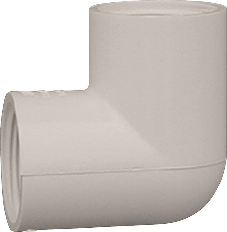 IPEX IPEX 435539 Pipe Elbow, 3/4 in, FPT, 90 deg Angle, PVC, White, SCH 40 Schedule, 150 psi Pressure LAWN & GARDEN IPEX