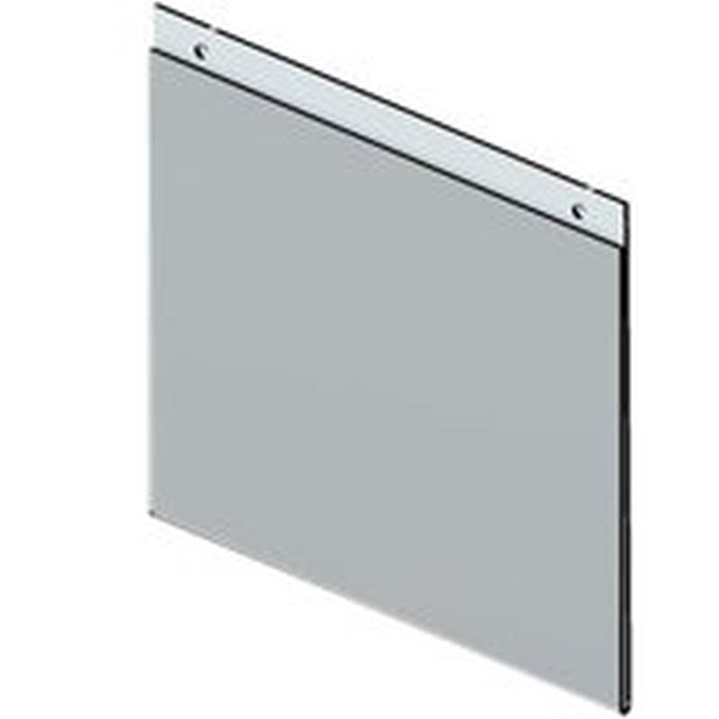 SOUTHERN IMPERIAL Southern Imperial R16-11X85AHFSH Replacement Sign Holder, 11 in W, Acrylic, Clear