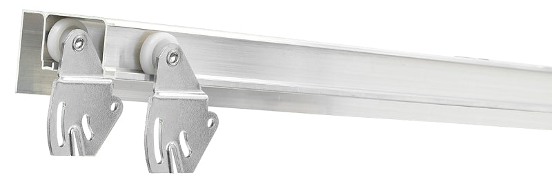 RENIN Renin BP0022F-06000-AL Hardware and J-Track Set, 60 in L Track, Aluminum, For: 1-3/8 in THK Bypass Door HARDWARE & FARM SUPPLIES RENIN