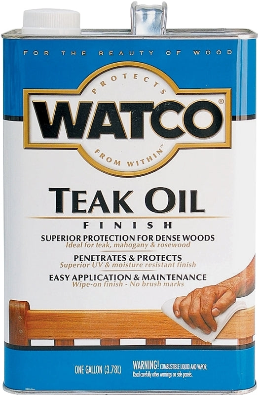 WATCO Watco 67132 Teak Oil Finish, Liquid, 1 gal, Can PAINT WATCO