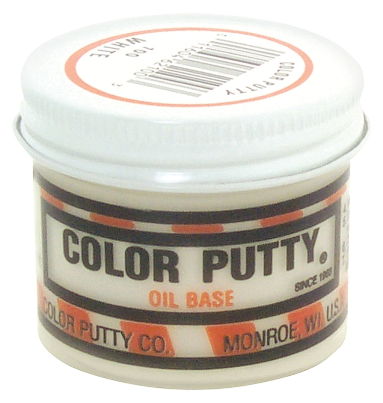 ABATRON, INC. Color Putty 100 Wood Filler, Color Putty, Mild, White, 3.68 oz, Jar PAINT ABATRON, INC.