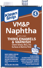 KLEAN STRIP Klean Strip GVM46 Naphtha Thinner, Liquid, Hydrocarbon Solvent, Colorless, 1 gal Can PAINT KLEAN STRIP