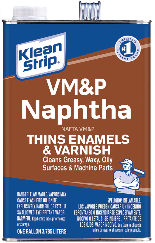 KLEAN STRIP Klean Strip GVM46 Naphtha Thinner, Liquid, Hydrocarbon Solvent, Colorless, 1 gal Can PAINT KLEAN STRIP