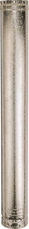 AMERICAN METAL AmeriVent 5E3 Type B Gas Vent Pipe, 5 in OD, 3 ft L, Aluminum/Galvanized Steel PLUMBING, HEATING & VENTILATION AMERICAN METAL
