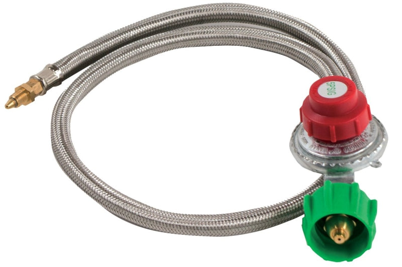 BAYOU CLASSIC Bayou Classic M5HPR Hose and Regulator, 1/8 in Connection, 36 in L Hose, Stainless Steel APPLIANCES & ELECTRONICS BAYOU CLASSIC