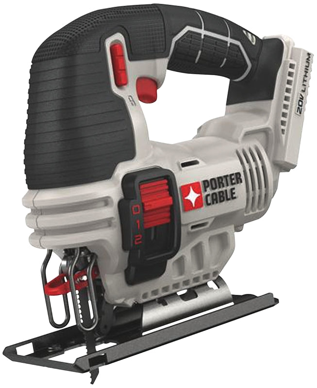 PORTER-CABLE Porter-Cable PCC650B Jig Saw, Tool Only, 20 V, 4 Ah, 3/4 in L Stroke, 0 to 2500 spm, Includes: (1) 4 Wood Blade