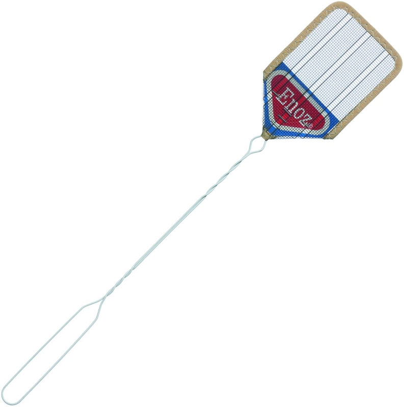 WILLERT HOME PRODUCTS Enoz R38.24/73/73 Fly Swatter, 6-1/4 in L Mesh, 4-1/4 in W Mesh, Screen Cloth Mesh