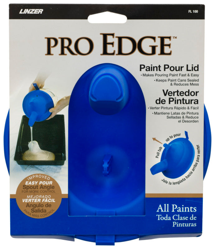 LINZER Linzer Pro Edge FL100 Paint Pour Lid, Plastic, Blue PAINT LINZER