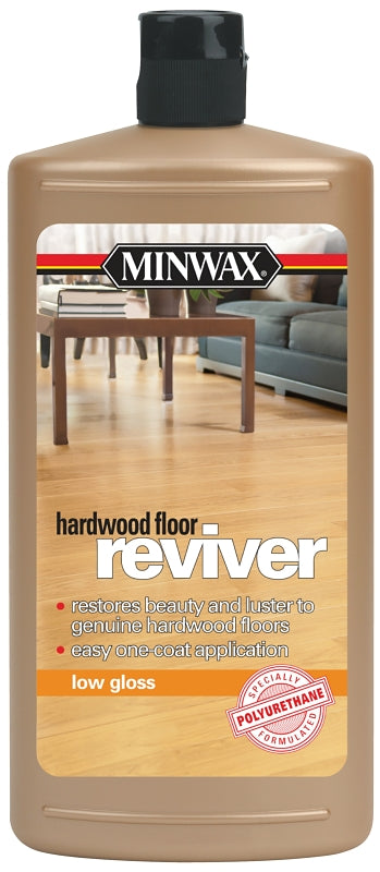 MINWAX Minwax 609604444 Hardwood Floor Reviver Paint, Low-Gloss, Liquid, Clear, 1 qt, Can