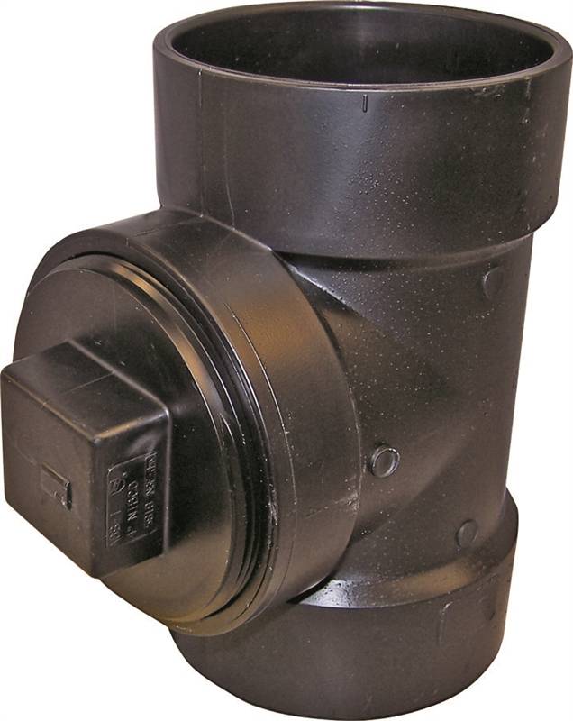 IPEX USA LLC-CANPLAS Canplas 102115SBC Test Pipe Tee, 2 in, Hub x FNPT, ABS LAWN & GARDEN IPEX USA LLC-CANPLAS