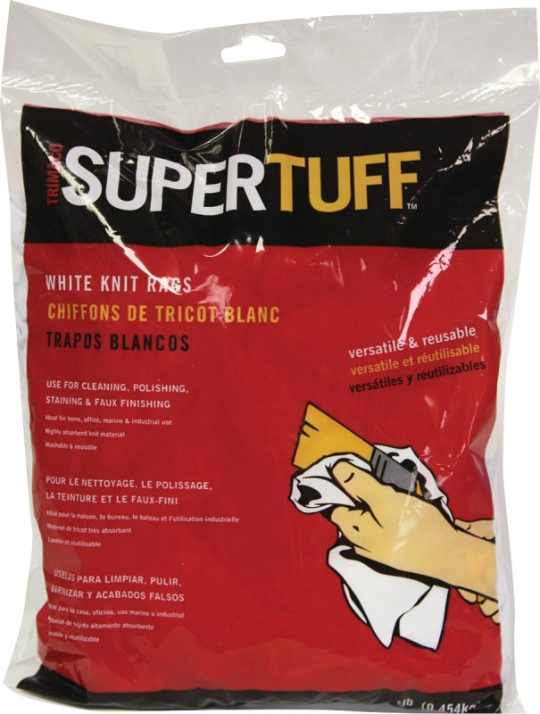 TRIMACO Trimaco 10844 Wipes, T-shirt Knit, White AUTOMOTIVE TRIMACO