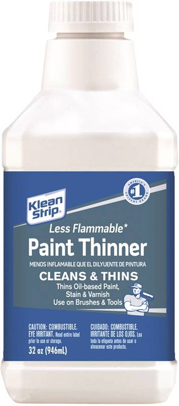 KLEAN STRIP Klean Strip QKPT250SC Paint Thinner, Liquid, White, 1 qt, Can