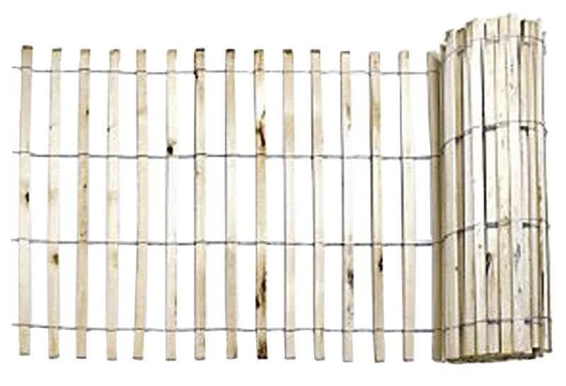 MUTUAL INDUSTRIES Mutual Industries 14910-9-48 Snow/Sand Fence, 50 ft L, 3/8 x 1-1/2 in Mesh, Wood, Natural HARDWARE & FARM SUPPLIES MUTUAL INDUSTRIES