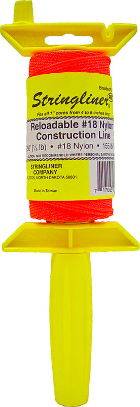 STRINGLINER BY U.S. TAPE Stringliner 25159 Line Reel, 250 ft L Line, Fluorescent Orange Line HARDWARE & FARM SUPPLIES STRINGLINER BY U.S. TAPE
