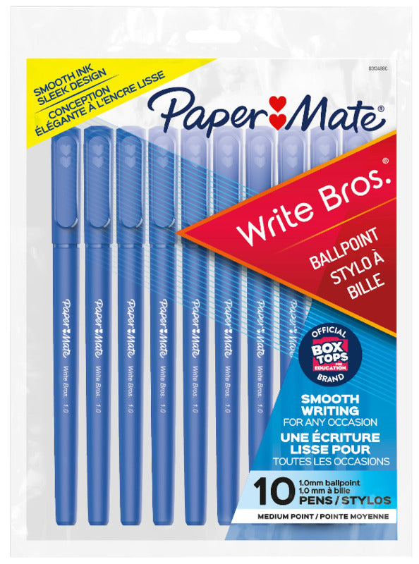 PAPERMATE Paper Mate 93134 Stick Pen, Classic, Medium Point Tip, Blue Ink