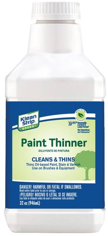 KLEAN STRIP Klean Strip QKKP75CA Paint Thinner, Liquid, Milky White, 1 qt