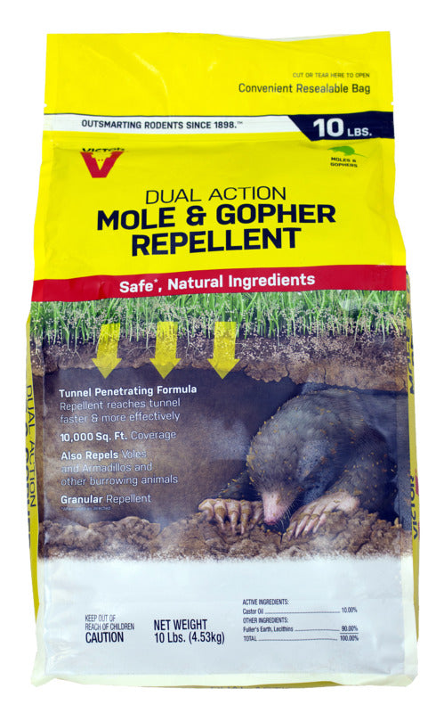 VICTOR Victor M7002-2 Mole and Gopher Repellent, Repels: Armadillos, Burrowing Animals, Voles LAWN & GARDEN VICTOR