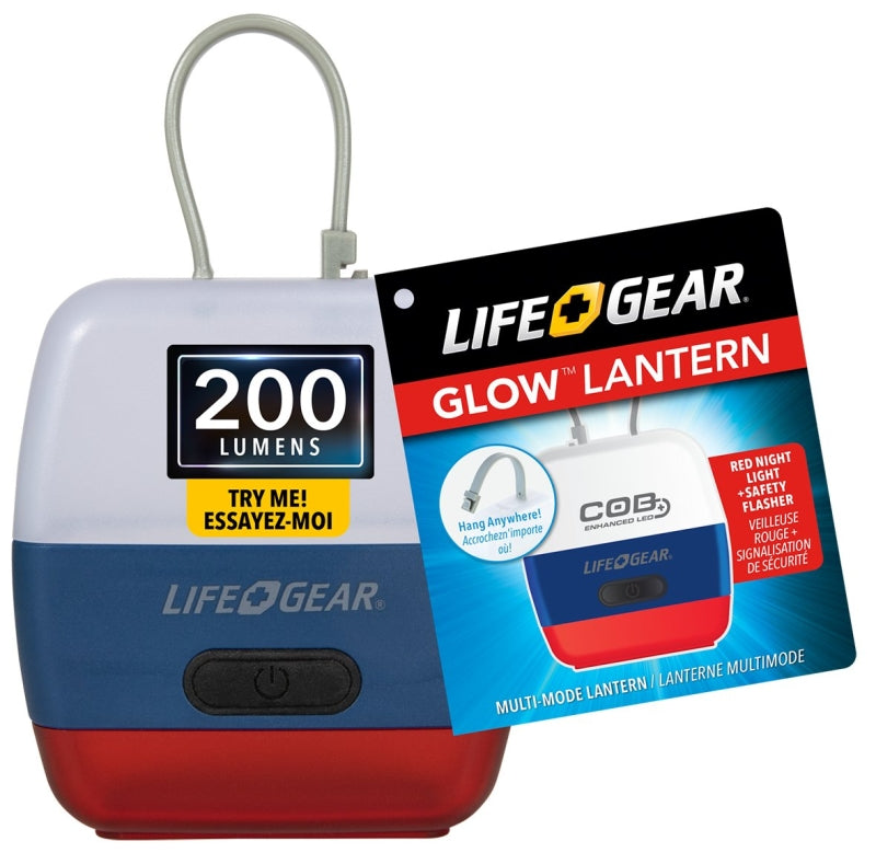 LIFE+GEAR LifeGear Glow Mini Series 41-3879 Multi-Function Lantern, Alkaline Battery, Clear ELECTRICAL LIFE+GEAR