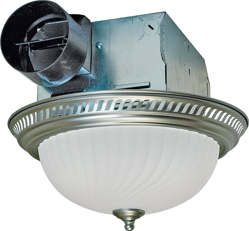 AIR KING Air King DRLC702 Exhaust Fan, 1.6 A, 120 V, 70 cfm Air, 4 Sones, Fluorescent Lamp, 4 in Duct PLUMBING, HEATING & VENTILATION AIR KING
