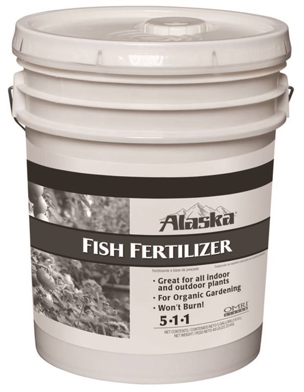 ALASKA Alaska 9301205 Fish Fertilizer, 5 gal Pail, Liquid, 5-1-1 N-P-K Ratio LAWN & GARDEN ALASKA