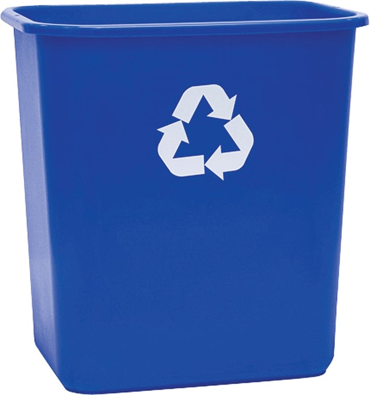 UNITED SOLUTIONS United Solutions ECOSense WB0084 Recycling Waste Basket, 7 gal Capacity, Plastic, Blue