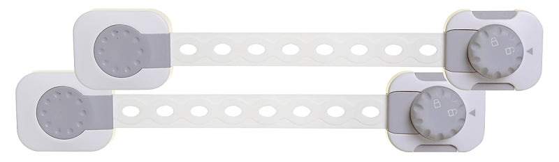 TEE-ZED PRODUCTS LLC Dreambaby L1442 Multi-Purpose Latch, Plastic, Gray/White