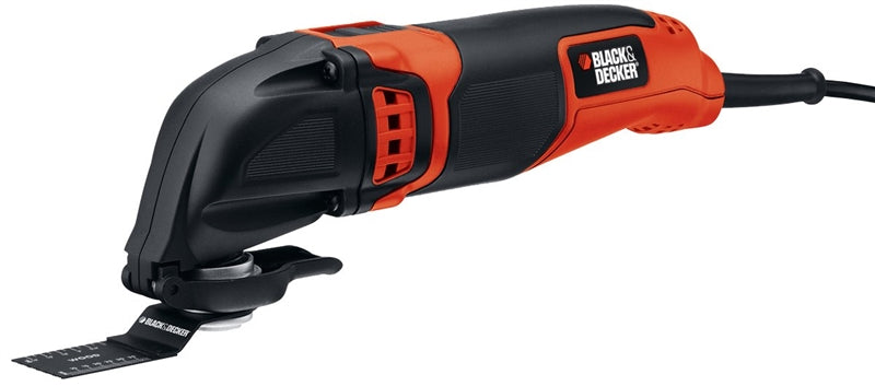 BLACK & DECKER Black+Decker BD200MTB Oscillating Multi-Tool, 2 A, 10,000 to 20,000 rpm Speed TOOLS BLACK & DECKER