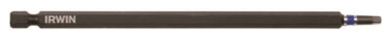 IRWIN Irwin 1837483 Power Bit, #2 Drive, Square Recess Drive, 1/4 in Shank, Hex Shank, 6 in L, S2 Steel, 1/PK TOOLS IRWIN