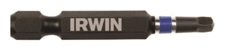 IRWIN Irwin 1837476 Power Bit, #2 Drive, Square Recess Drive, 1/4 in Shank, Hex Shank, 2 in L, S2 Steel, 2/PK TOOLS IRWIN