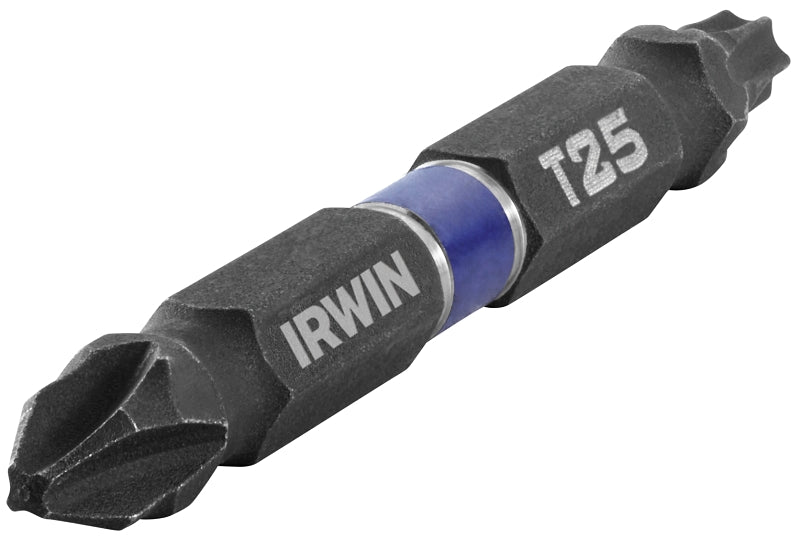 IRWIN Irwin IWAF32DEP2T252 Power Bit, #2, T25 Drive, Phillips, Torx Drive, 1/4 in Shank, Hex Shank, 2 in L, Steel TOOLS IRWIN