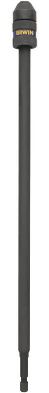 IRWIN Irwin 1869517 Drill Bit Extension, 1/4 in Shank, Hex Shank, 12 in L, Steel TOOLS IRWIN