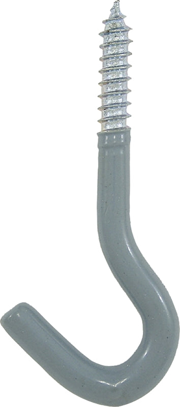 CRAWFORD Crawford SS20 Plant Hook, 3-5/8 in L, Steel, Gray, Zinc, Self-Tap