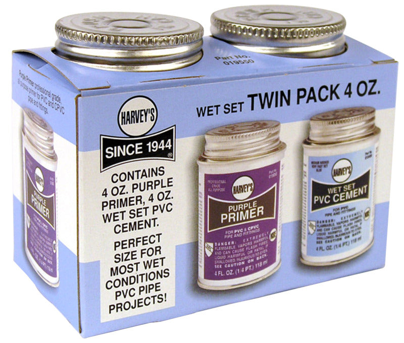 HARVEY Harvey 19550 Wet Set/Primer, Purple, 4 oz Box PLUMBING, HEATING & VENTILATION HARVEY