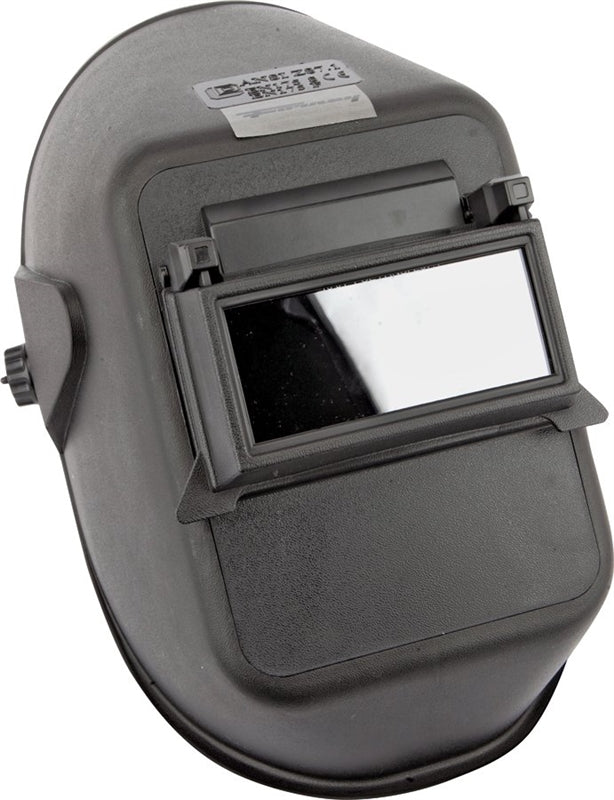 FORNEY Forney Bandit I Series 55666 Welding Helmet, Ratchet Headgear, Glass, Black, 2 in L Lens, 4-1/4 in W Lens