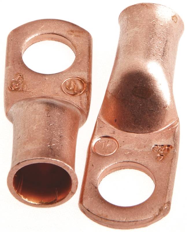 FORNEY Forney 60092 Series Cable Lug, For: #4 Cable, 5/16 in Stud, #4 Wire, Copper TOOLS FORNEY