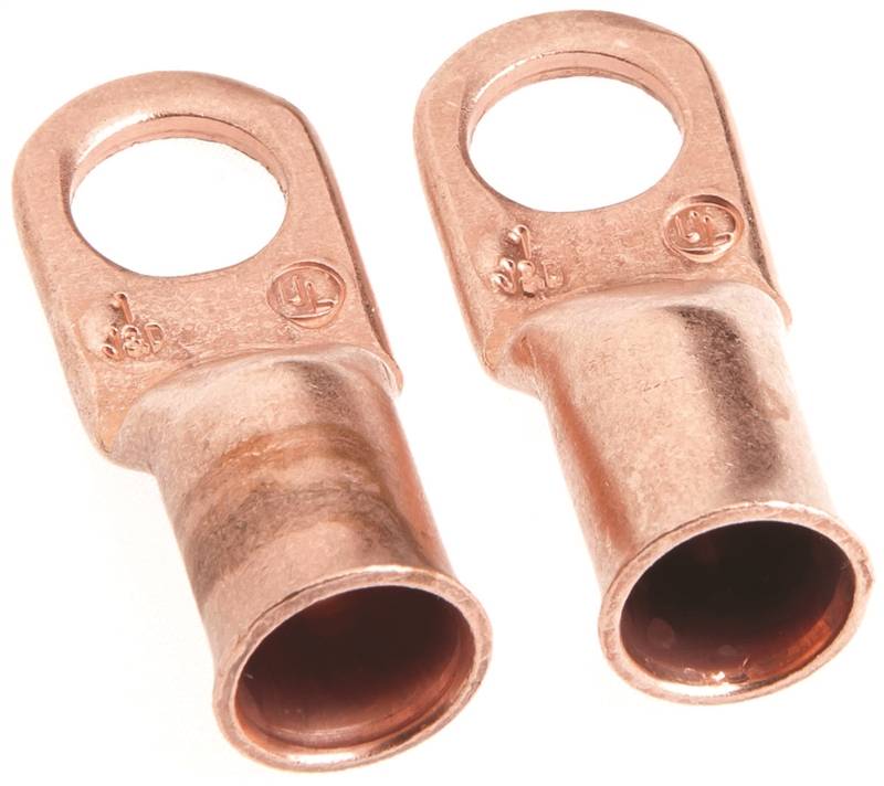 FORNEY Forney 60095 Series Cable Lug, For: #1 Cable, 3/8 in Stud, #1 Wire, Copper TOOLS FORNEY