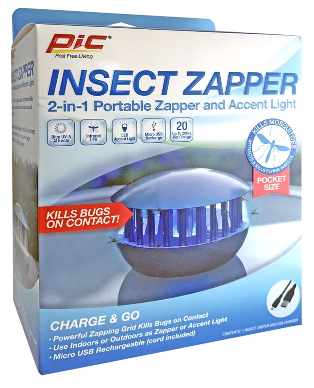 PIC Pic PBZ Insect Zapper, Gray