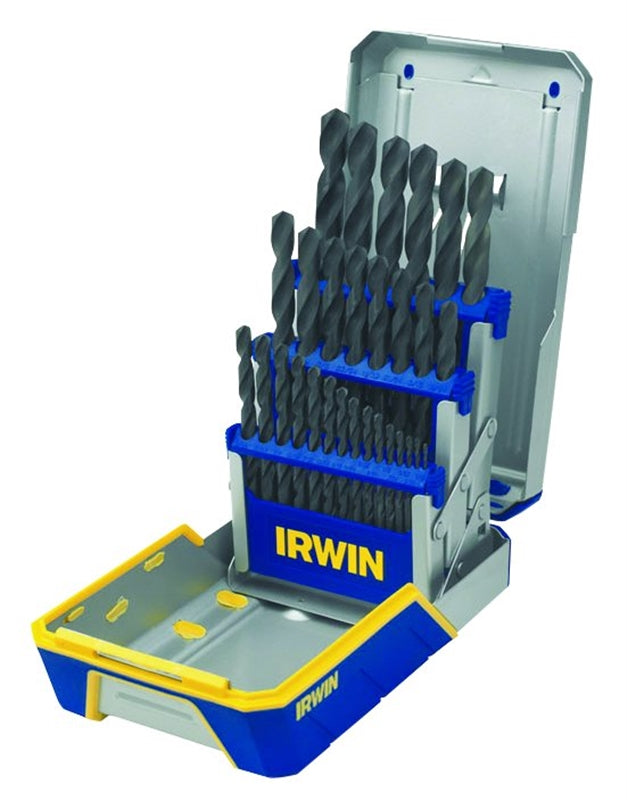 IRWIN Irwin 3018004 Drill Bit Set, Heavy-Duty, 29-Piece, HSS, Black Oxide TOOLS IRWIN